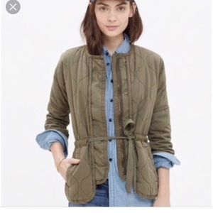 Madewell Green Quilted Jacket
